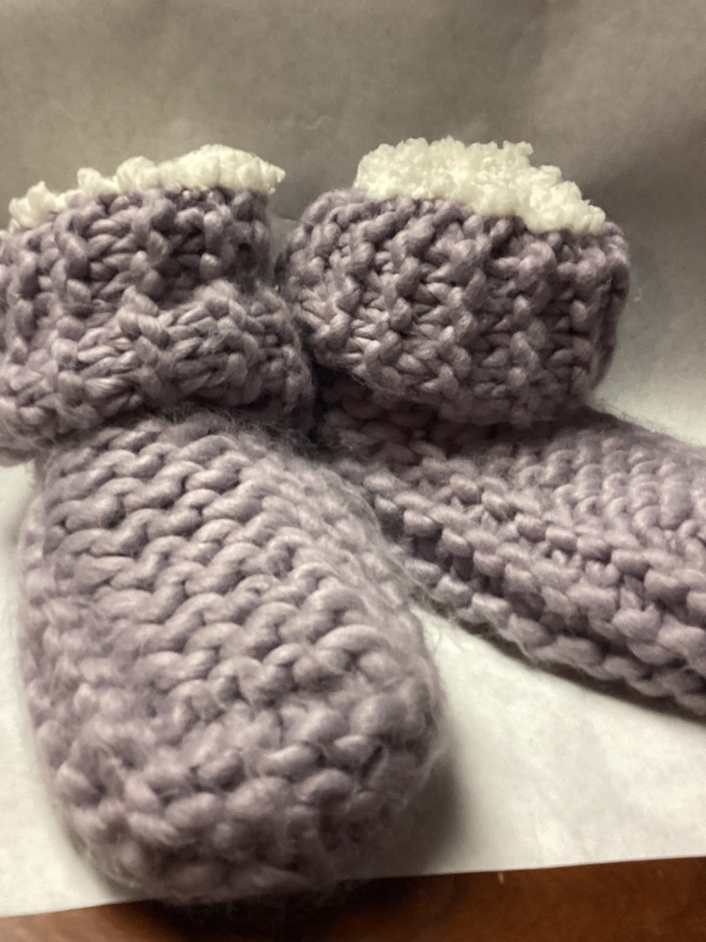 LEMON. FOR ANTHROPOLOGY. LIGHT LAVENDER SLIPPER Socks